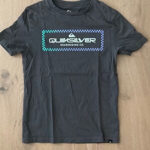 Quiksilver Kids Charcoal Tee with Logo